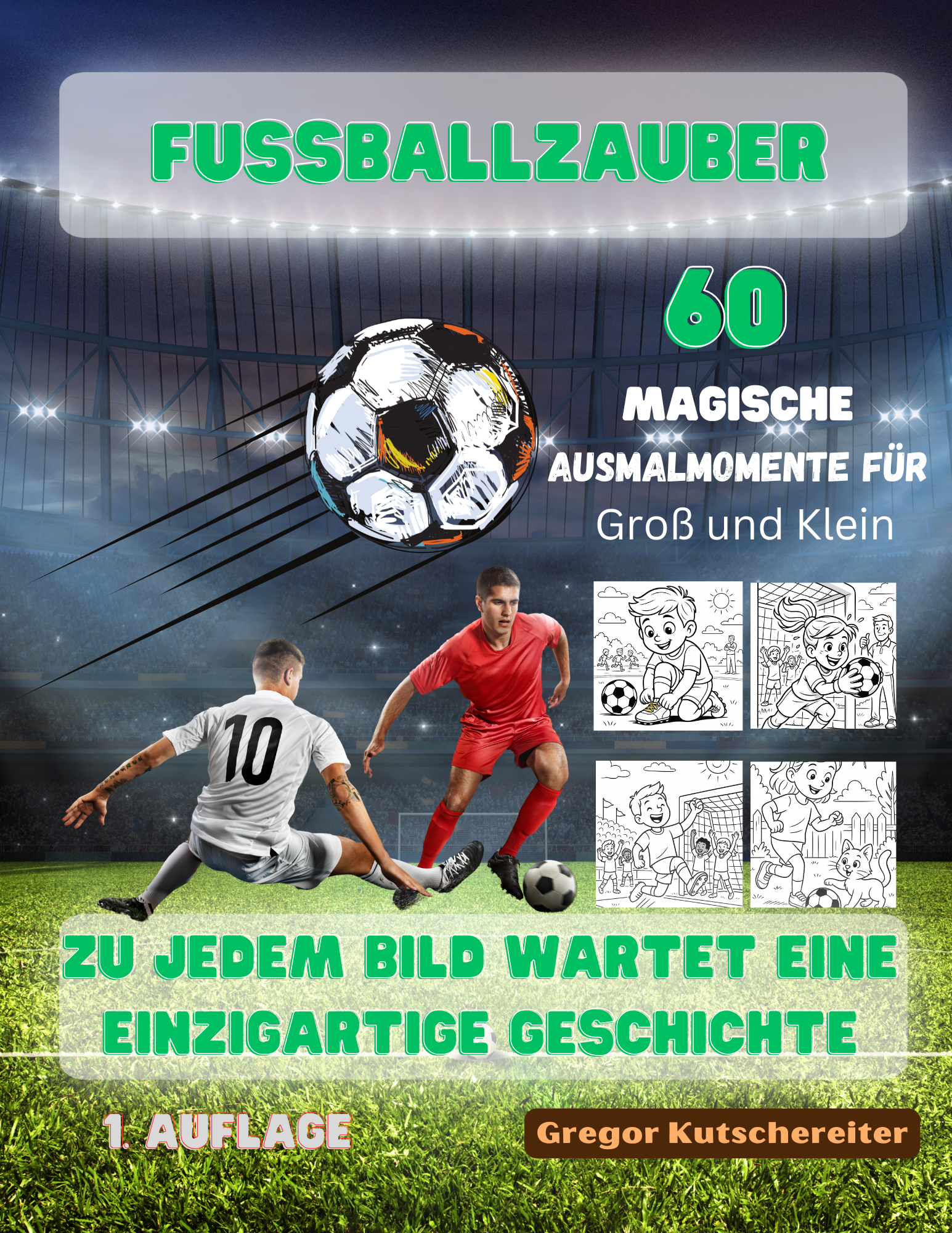 Ausmalbuch Fussballzauber – Cover