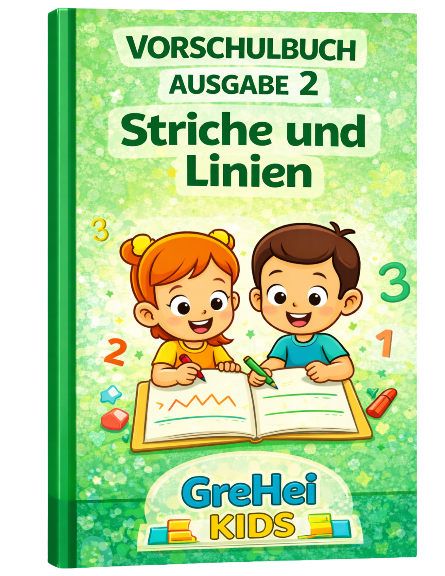 Vorschulbuch Ausgabe 2 – Striche und Linien (GreHei KIDS)