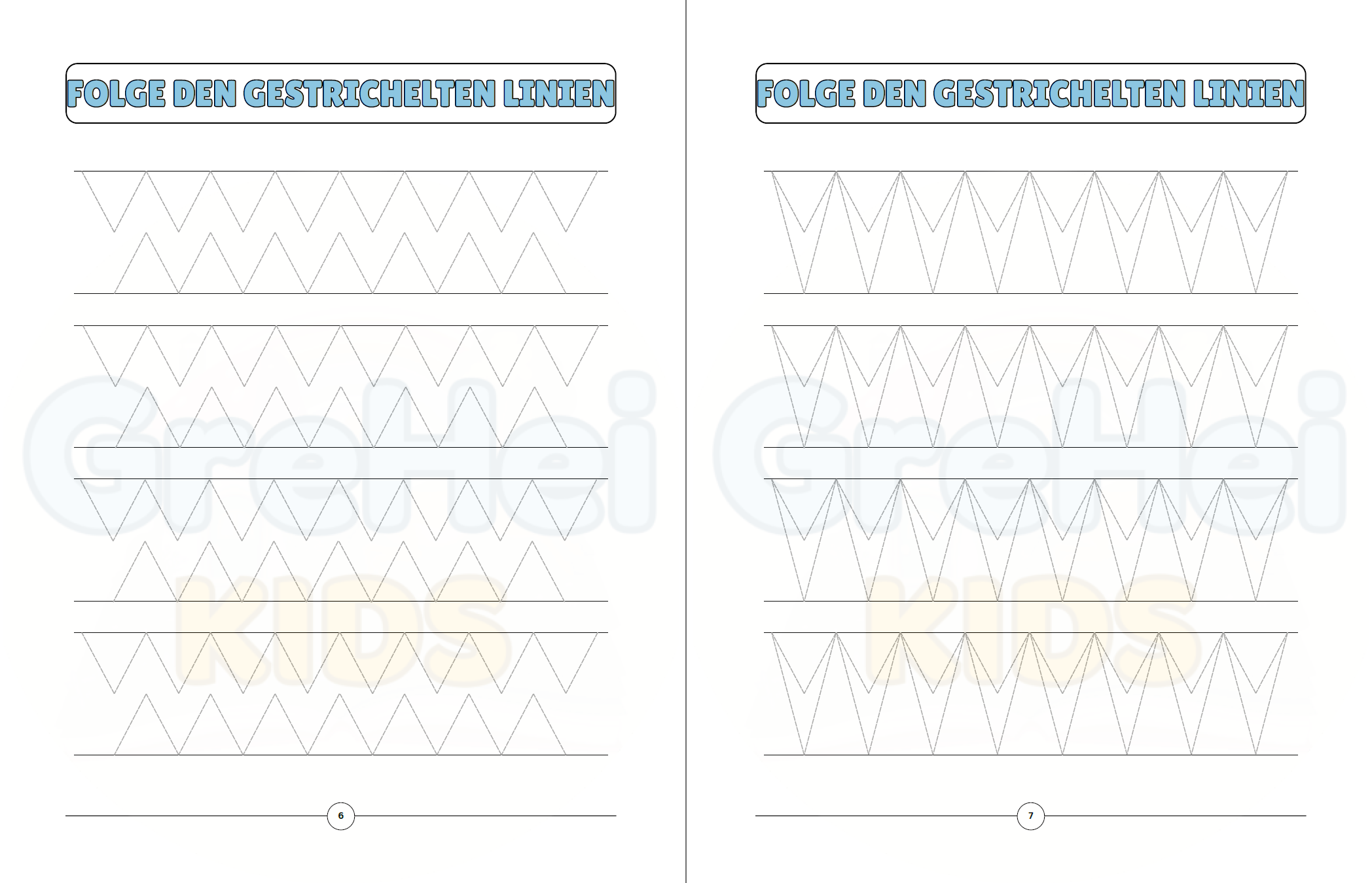 Vorschau Seite 1 – Vorschulbuch Striche und Linien